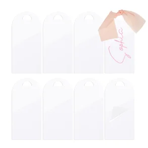 Acrylic Tag - White