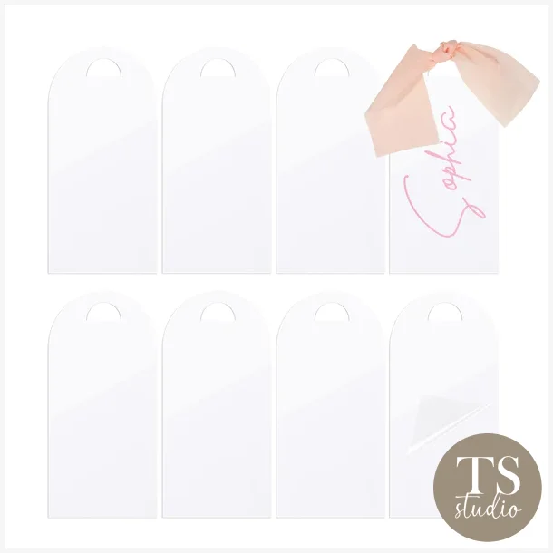 Acrylic Tag - White