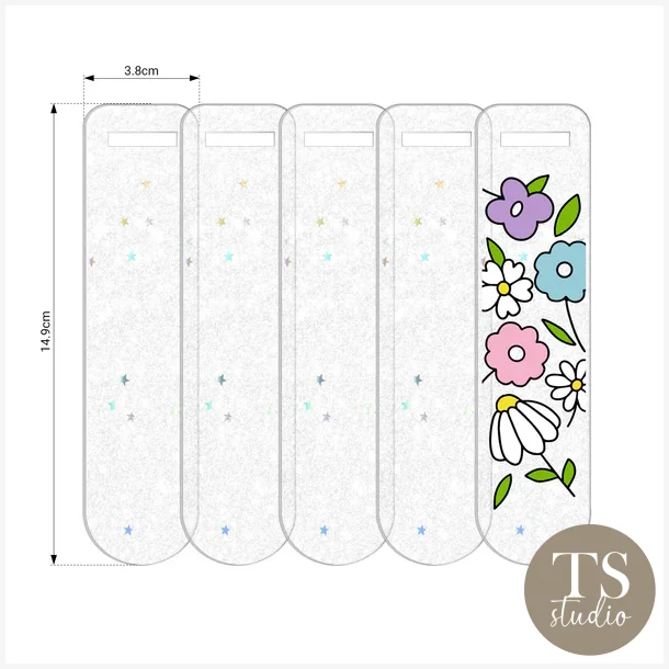 Acrylic Bookmark - Sparkle