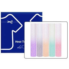Glitter UV Color Change HTV Sheets Pack (5PCS)