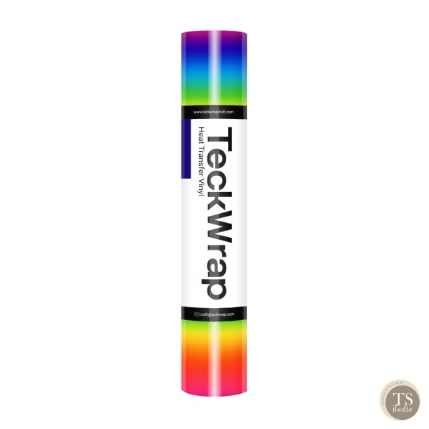PU Rainbow Stripes Heat Transfer Vinyl