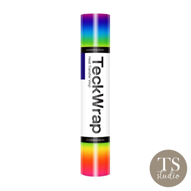 PU Rainbow Stripes Heat Transfer Vinyl