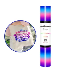 PU Rainbow Stripes Heat Transfer Vinyl