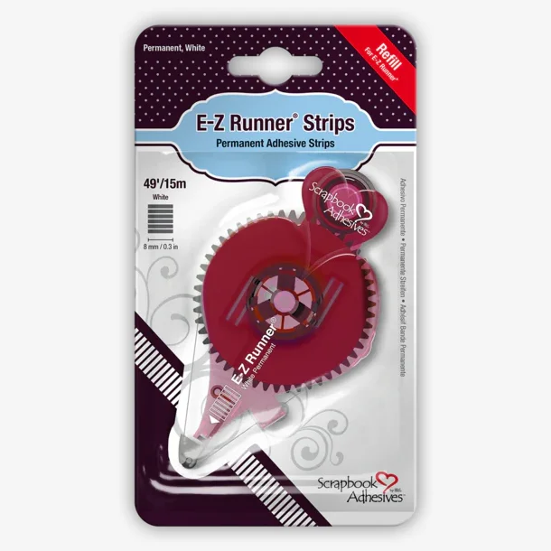  E-Z Runner - REFILL - STRIPS - Permanent Adhesive
