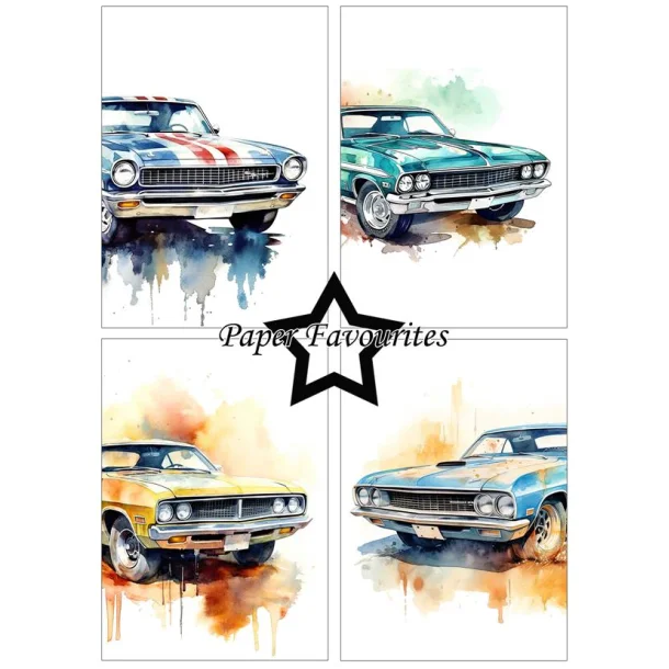 Paper Favourites Paper Pack "Muscle Cars"