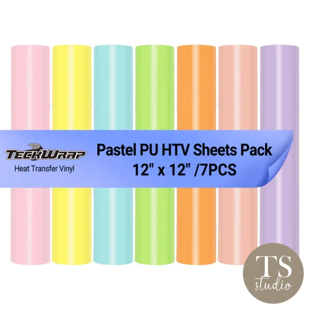 PU HTV - Sheets Pack - Pastel (7PCS)