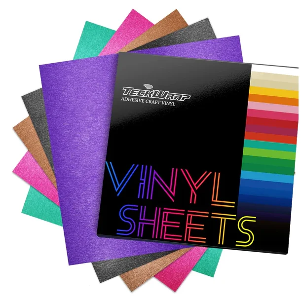 Satin Brush Vinyl Sheets Pack( 5 PCS)