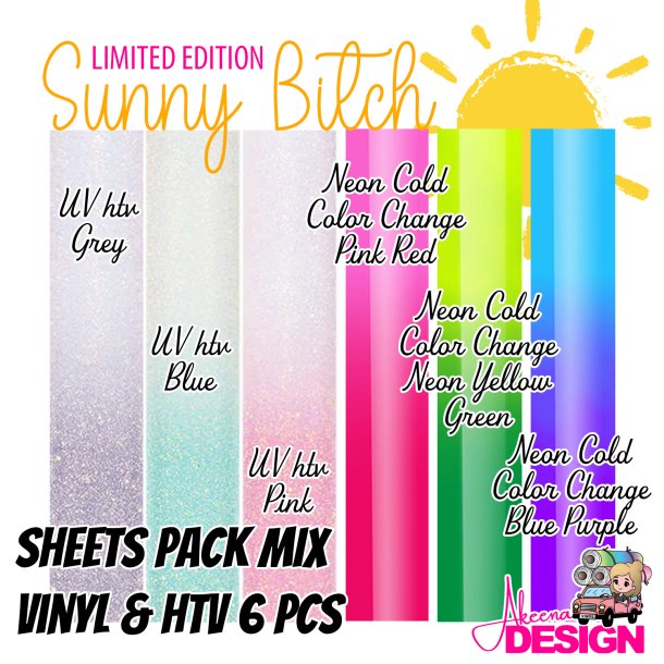 Limited Edition Sunny Bitch Vinyl &amp; HTV (6PCS)