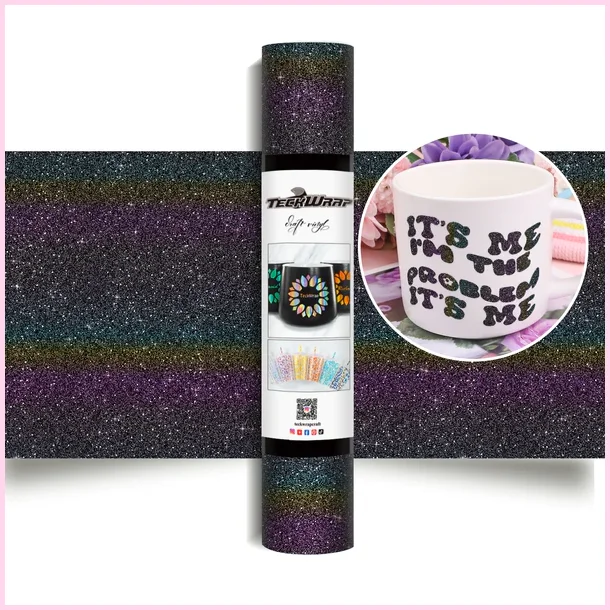 Colorful Glitter Adhesive Vinyl