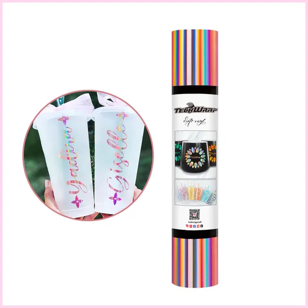 Bubble Free Holographic Rainbow Vinyl