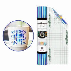 Holographic Glossy Rainbow Craft Vinyl