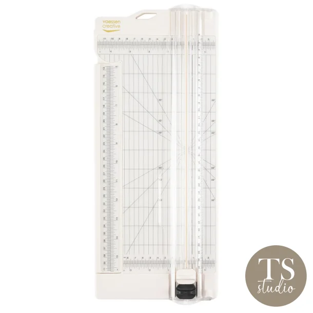 Paper Cutter with Scoring Tool (15x30,5cm) - Offwhite