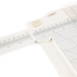 Paper Cutter with Scoring Tool (15x30,5cm) - Offwhite
