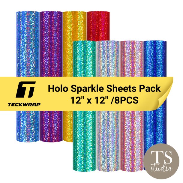Holographic Sparkle Vinyl - Sheets Pack (8PCS)