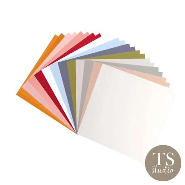 Cardstock Paper 216g - Smooth 30x30 - Scandinavian Colours (24stk)