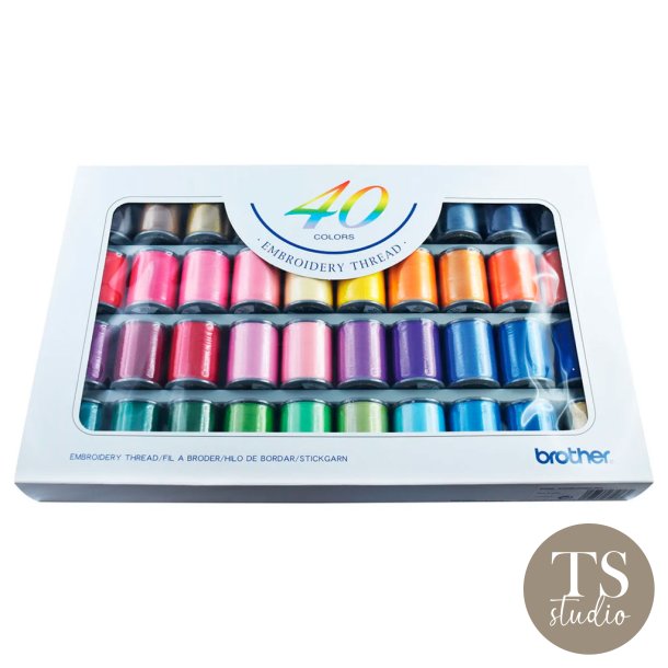Broderitr�d 40 farver - ETS40N