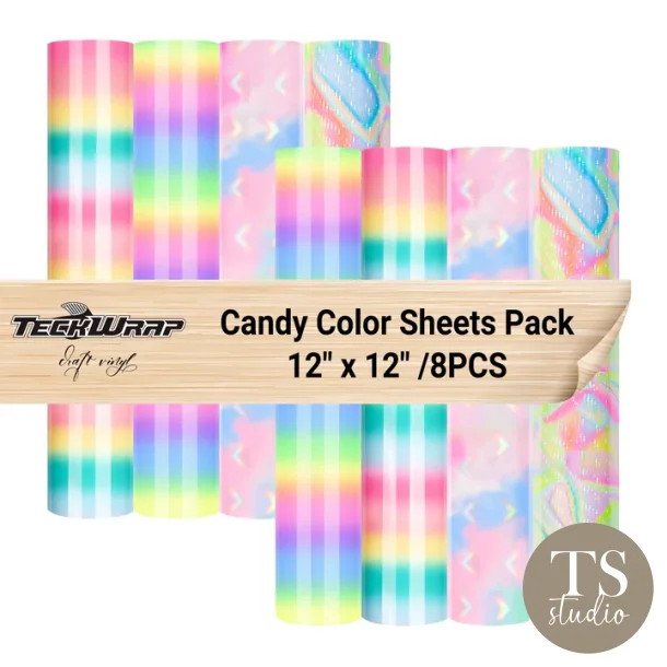 Candy Color Vinyl - Sheets Pack (8PCS)