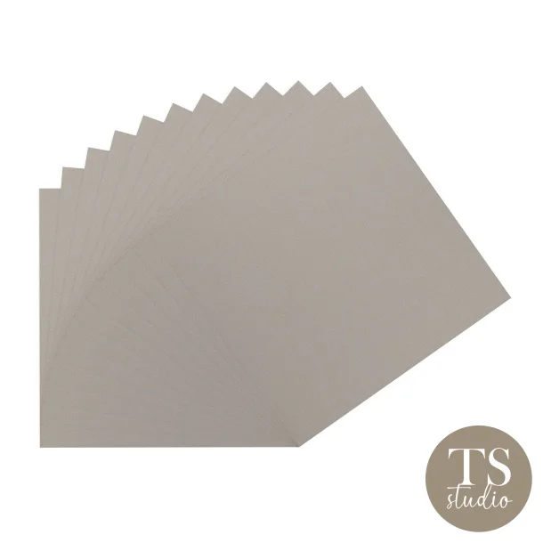Cardstock Paper 210g - Smooth 30x30 - Silver (12PCS)
