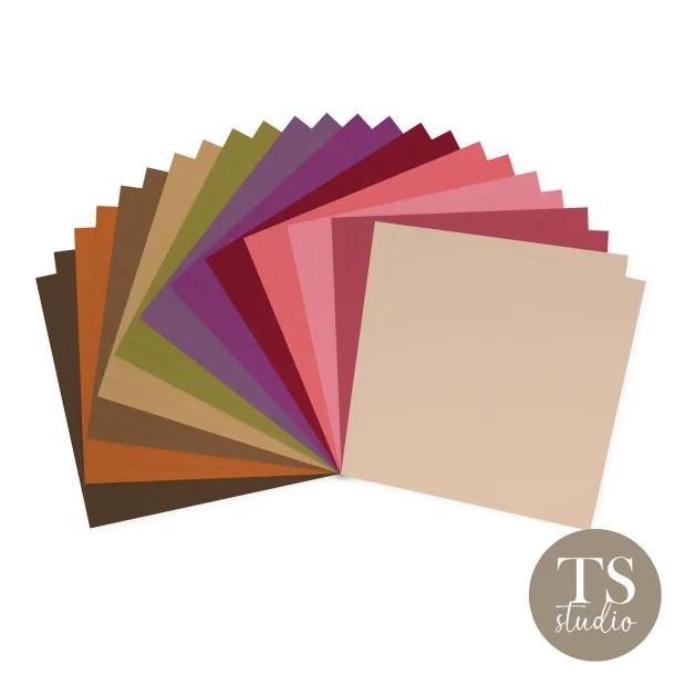 Cardstock Paper 216g - Texture 30x30 - Bohemian (24stk)
