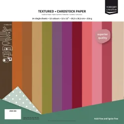 Cardstock Paper 216g - Texture 30x30 - Bohemian (24stk)