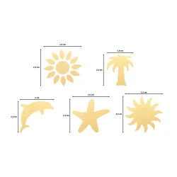 Craft Punch Set - Summer Medium (5pcs)