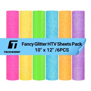 Fancy Glitter HTV - Sheets Pack (6PCS)