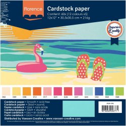 Florence Cardstock Paper 216g - Smooth 60x - Summer