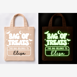 Halloween Mulepose med Navn � Bag of Treats