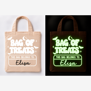 Halloween Mulepose med Navn � Bag of Treats