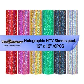 Holographic  Sparkle HTV - Sheets Pack (6PCS)