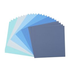 Florence Cardstock Paper 216g - Texture 24x - Blue Multi