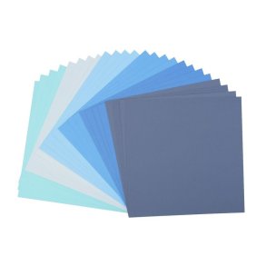 Florence Cardstock Paper 216g - Texture 24x - Blue Multi
