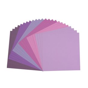 Florence Cardstock Paper 216g - Texture 24x - Purple Multi