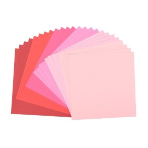 Florence Cardstock Paper 216g - Texture 24x - Red & Pink Multi