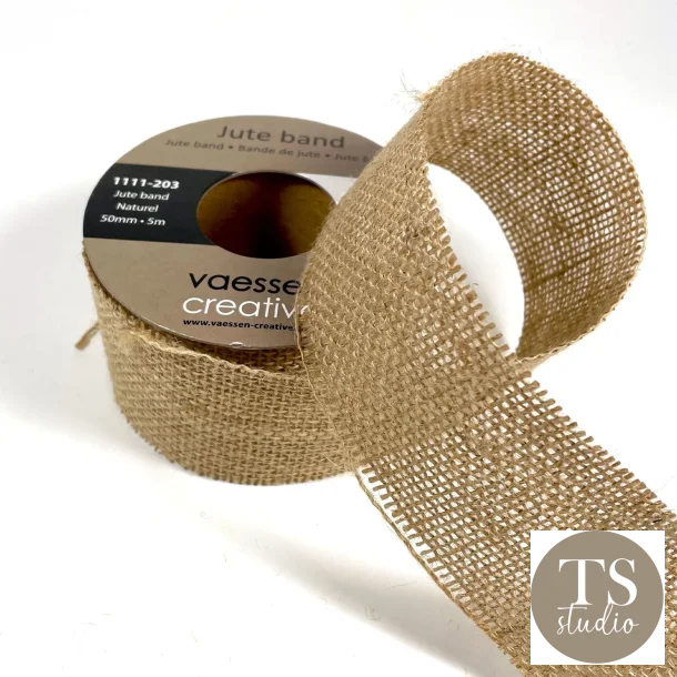Jute Ribbon 50mmx5m - Natural