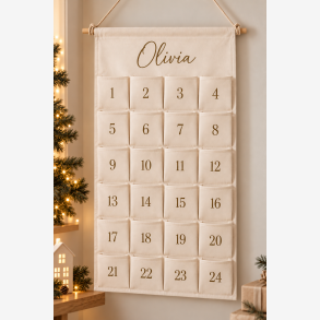 Personlig Julekalender med Navn � Gylden Kobber