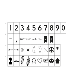 Light Box Funky Symbols (74stk)