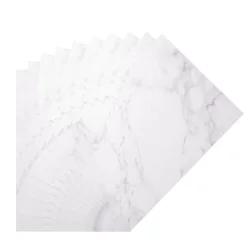 Florence Cardstock Paper 200g - Smooth A4 - White Marble (10stk)