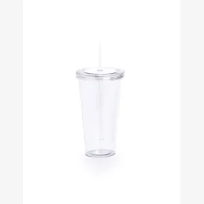 Plast kop m/ l�g og suger�r 750ml