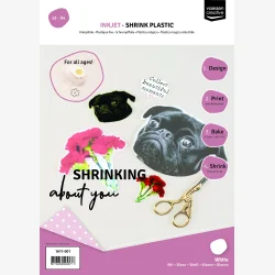 Inkjet Printable Shrink Plastic A4 - White (5PCS)