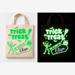 Halloween Mulepose med Navn - Trick or Treat