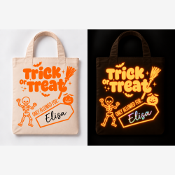 Halloween Mulepose med Navn - Trick or Treat