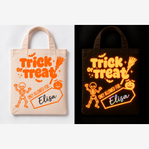 Halloween Mulepose med Navn - Trick or Treat