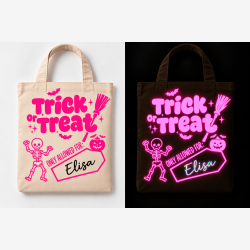 Halloween Mulepose med Navn - Trick or Treat