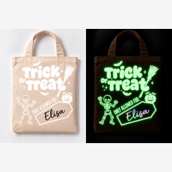Halloween Mulepose med Navn - Trick or Treat