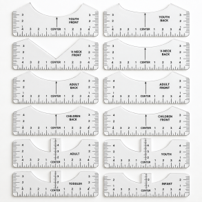 T-shirt Guide - 12-delt lineal s�t