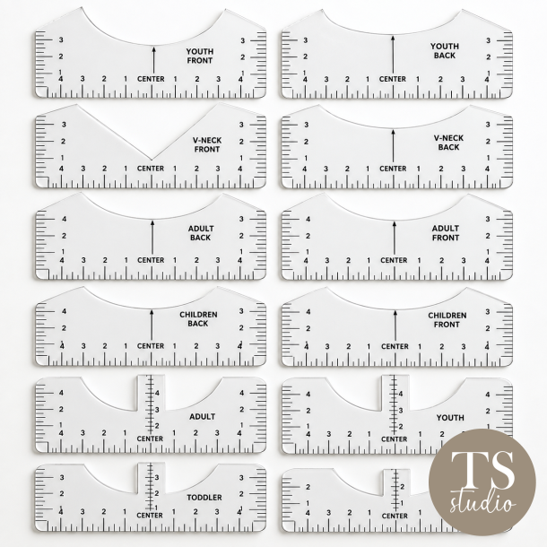 T-shirt Guide - 12-delt lineal s�t