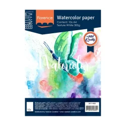 Watercolour Paper 300g - Texture A4 - White (10stk)
