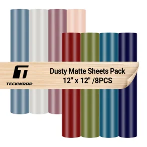 Dusty Matte Vinyl Sheets Pack - Vintage (8pcs)